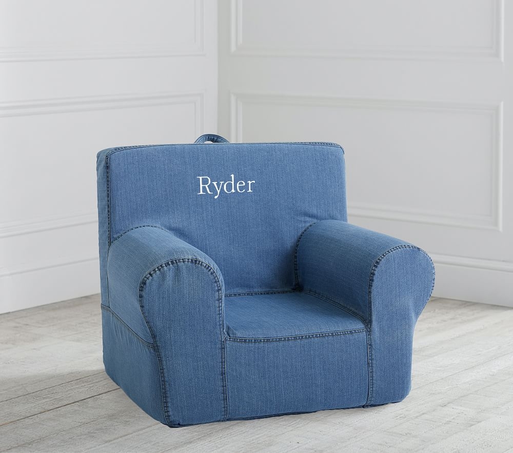 Denim Anywhere Chair Slipcover Only - Image 0