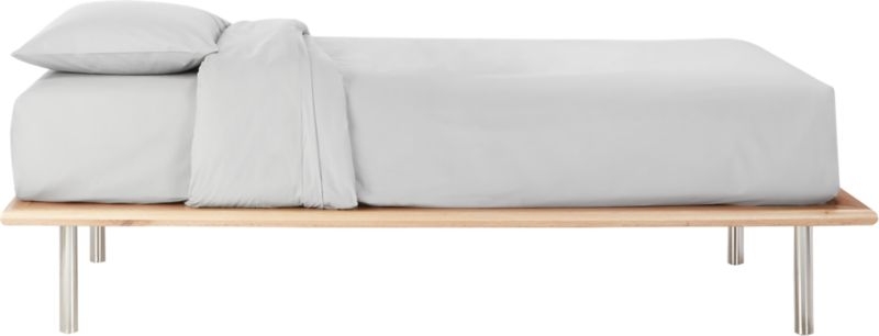 Simms Queen Natural Wood Platform Bed - Image 5
