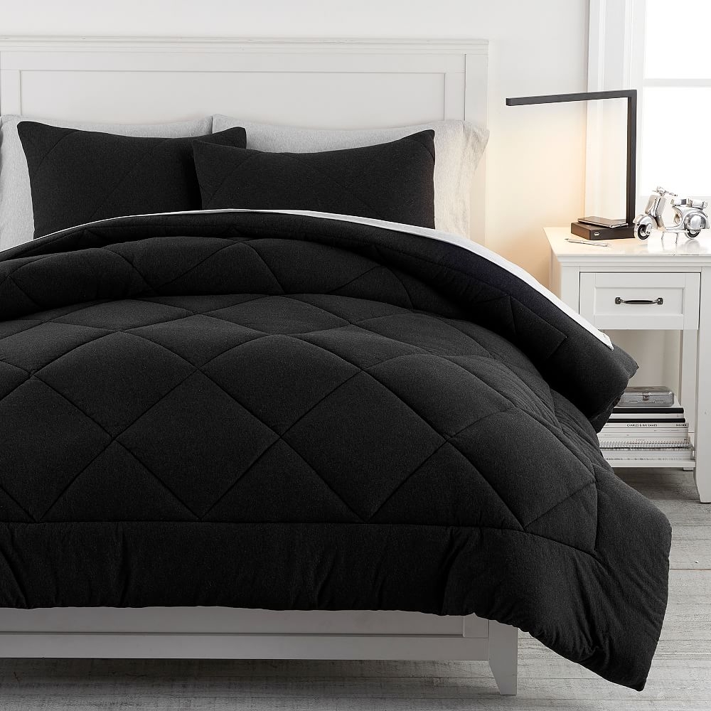 Favorite Tee Comforter, Twin/Twin XL, Heathered Black - Image 0