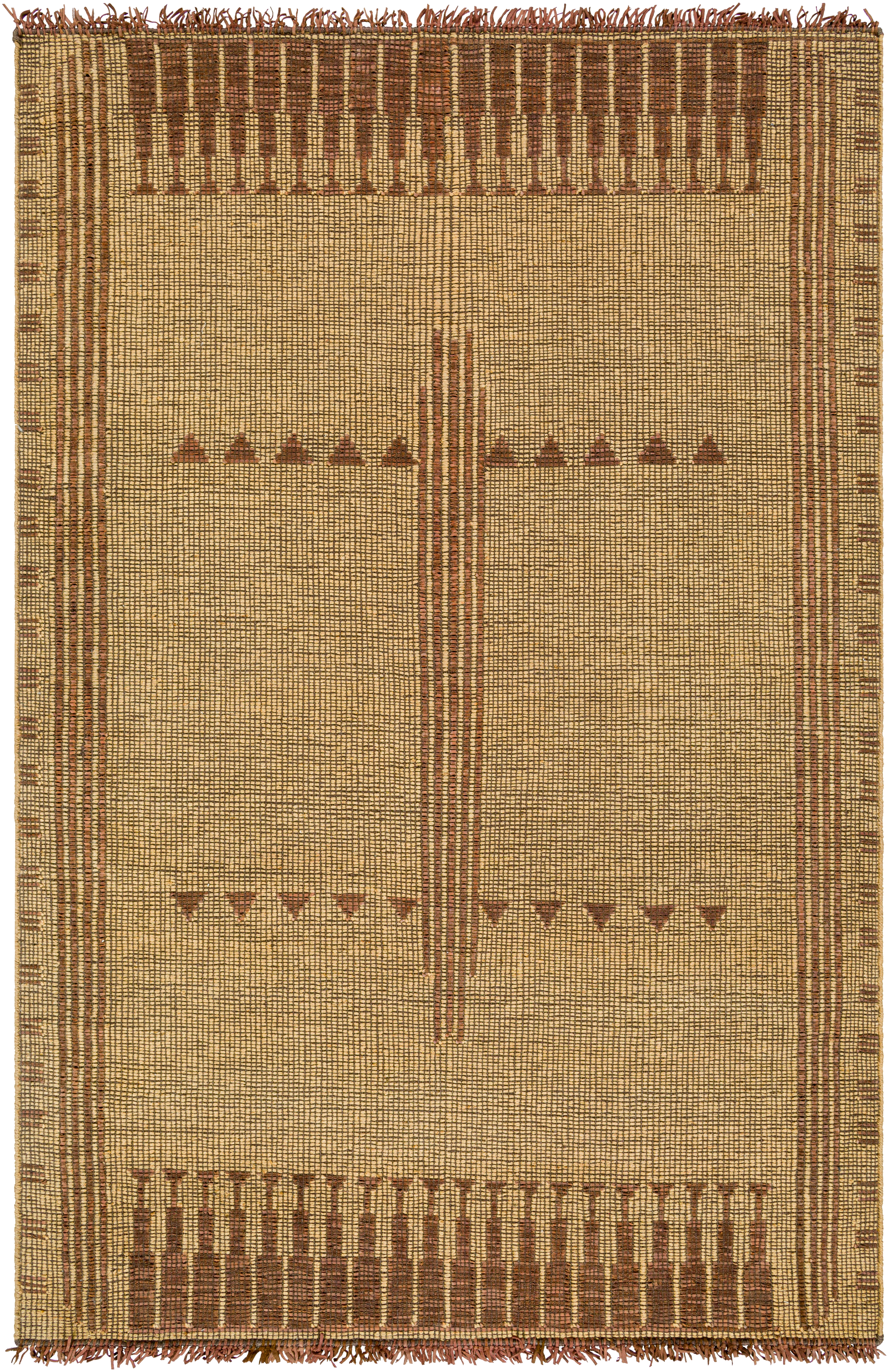 Touareg Brown Indoor 8' x 10' Handmade Rug - Image 0