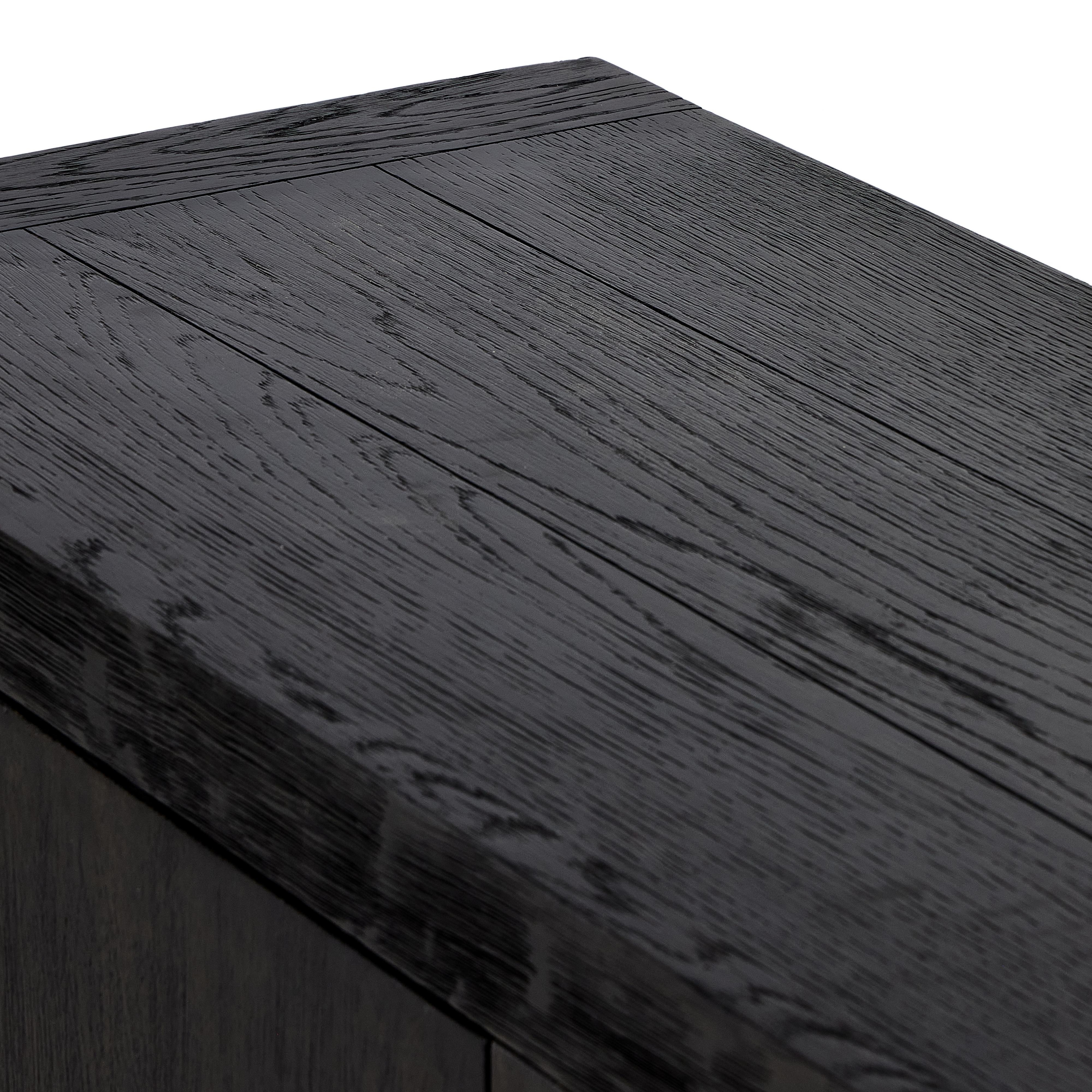 Warby Sideboard-Worn Black Oak - Image 11