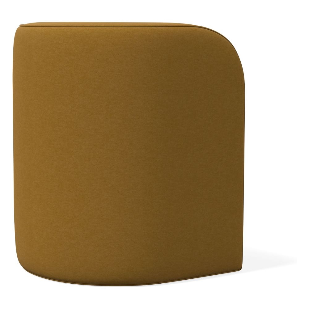 Tilly Small Ottoman, Poly, Performance Velvet, Dijon, Concealed Support - Image 0
