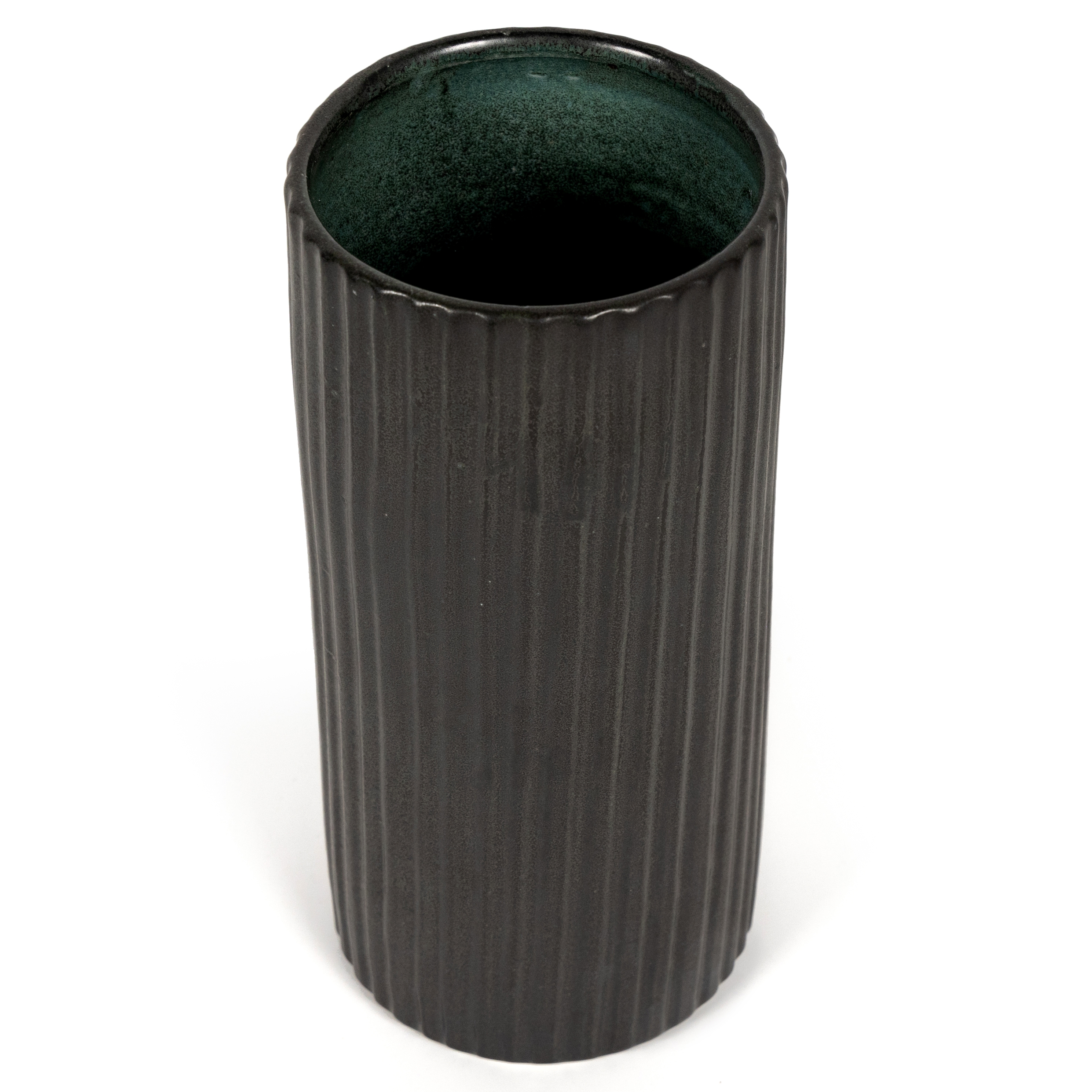 Julio Tall Vase-Matte Black Glaze - Image 5