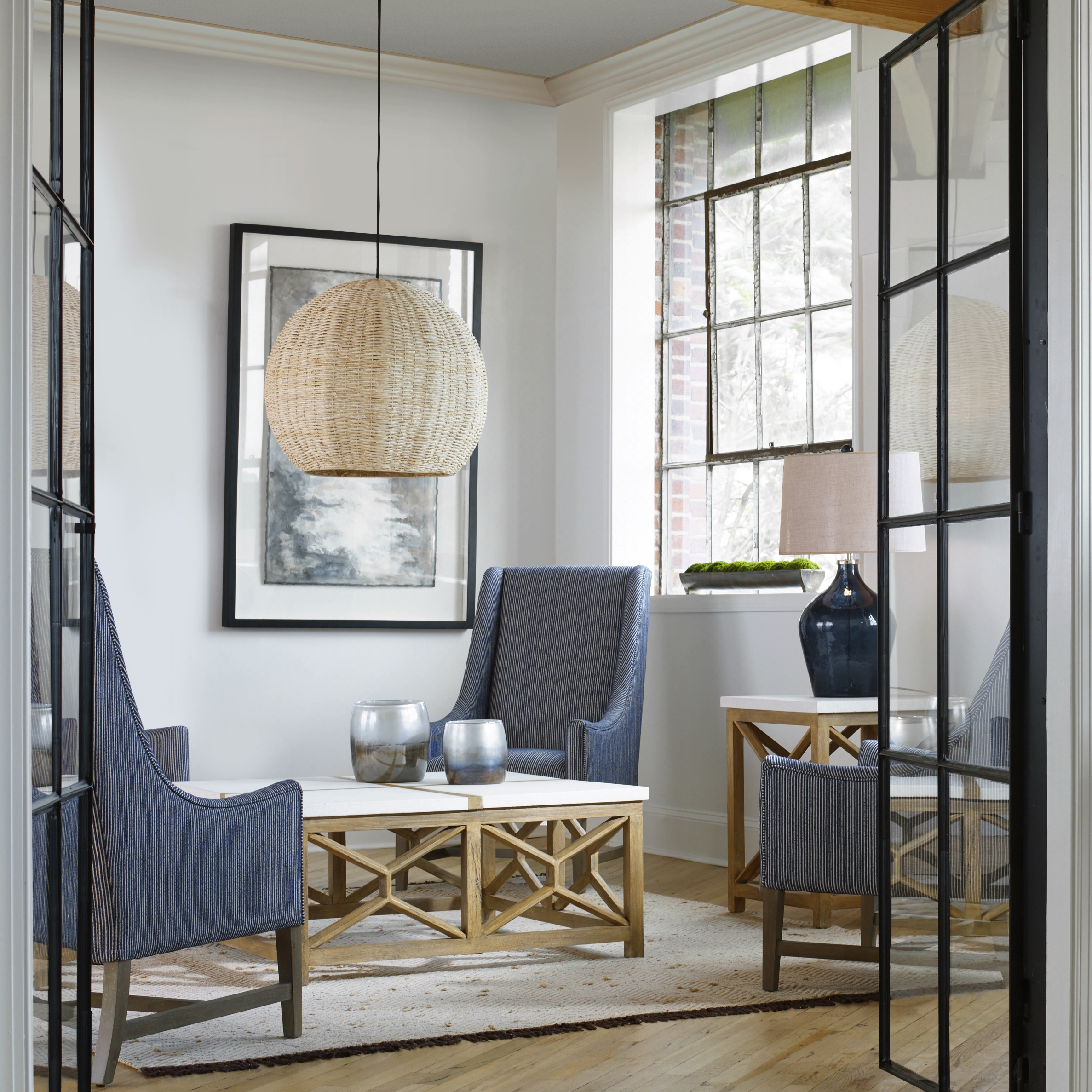 Seagrass 1 Light Dome Pendant - Image 2