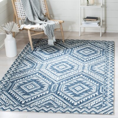 Metro Area Rug In Blue / Ivory - Image 0