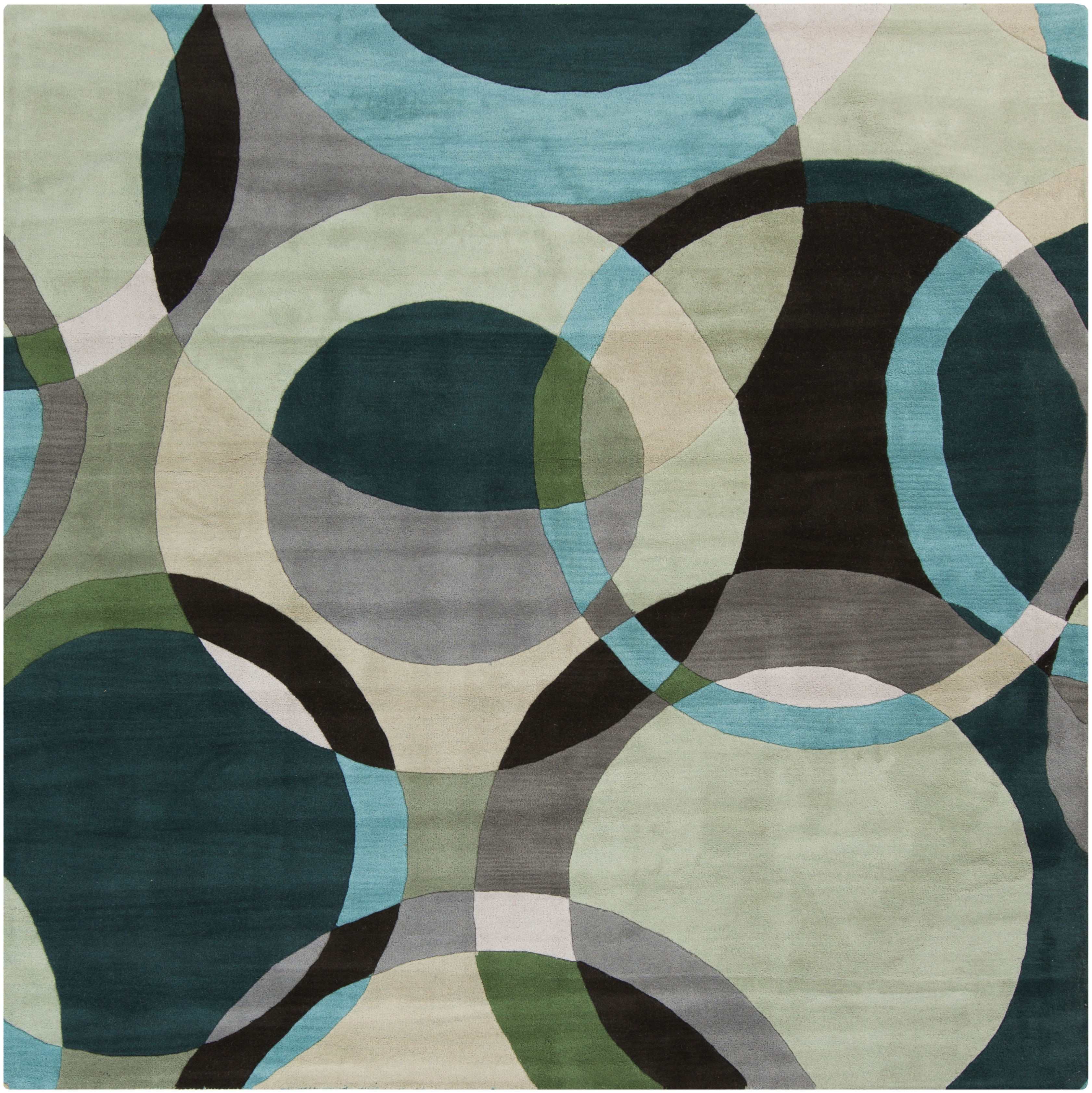 Forum Green Indoor 6' x 6' Handmade Rug - Image 0