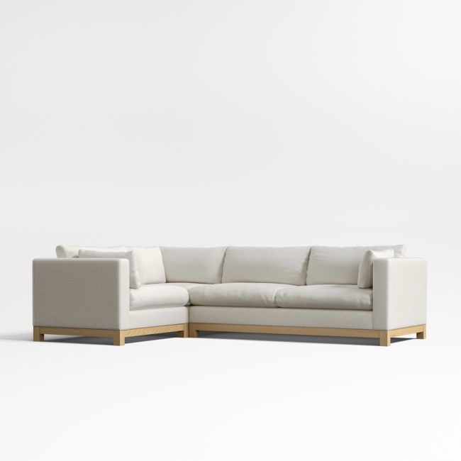 Pacific Wood 3-Piece L-Shaped Sectional Sofa - Image 0