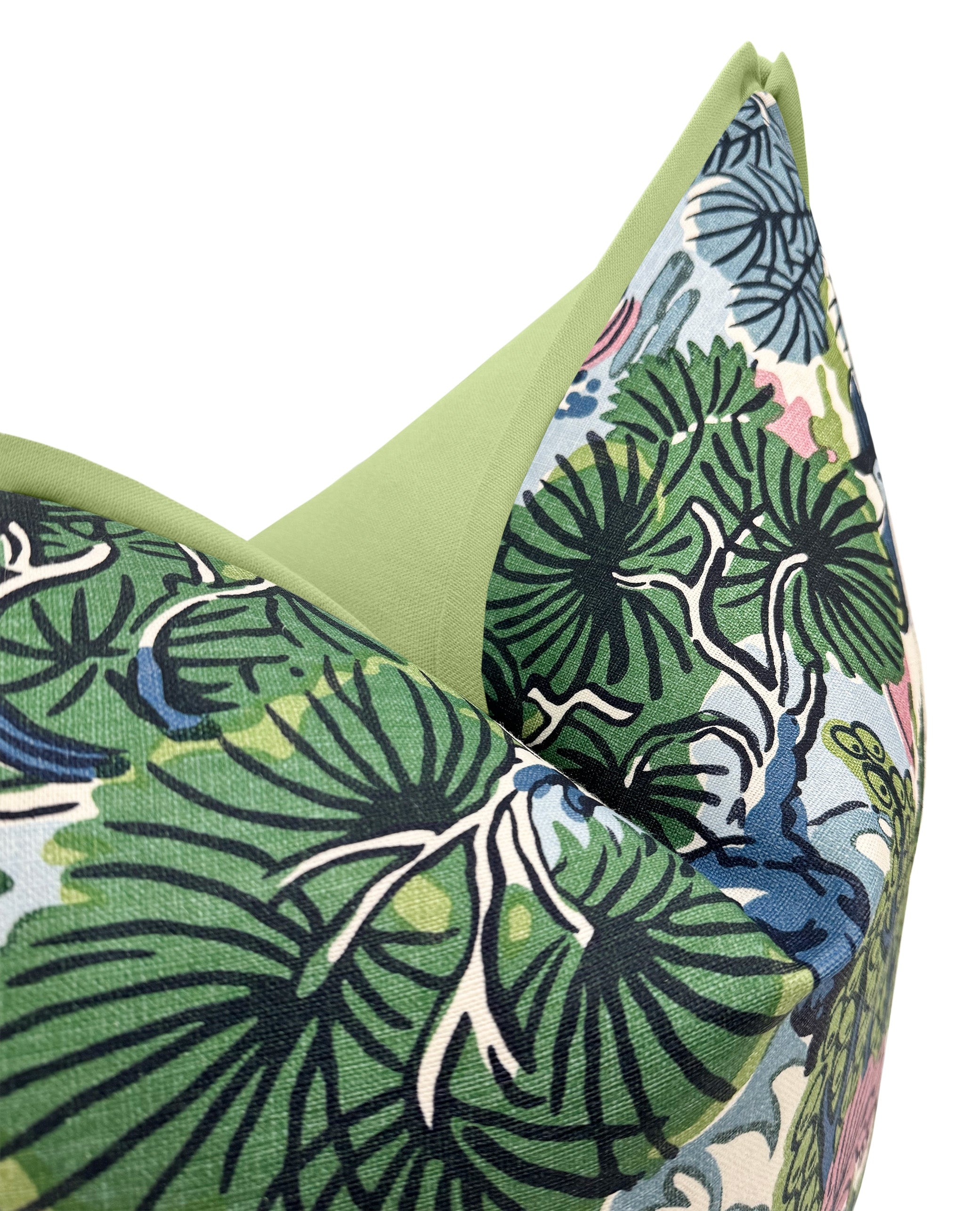 PAGODA TREES // LAVENDER AND BLUE | THIBAUT - 14" X 30" / BUTTERFLY FLANGE / Celadon - Image 0