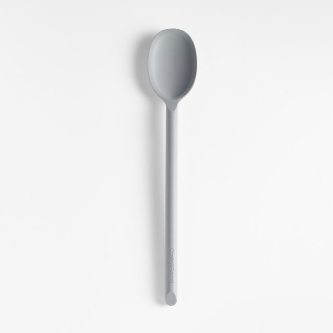 Crate & Barrel Grey Silicone Spoon - Image 0