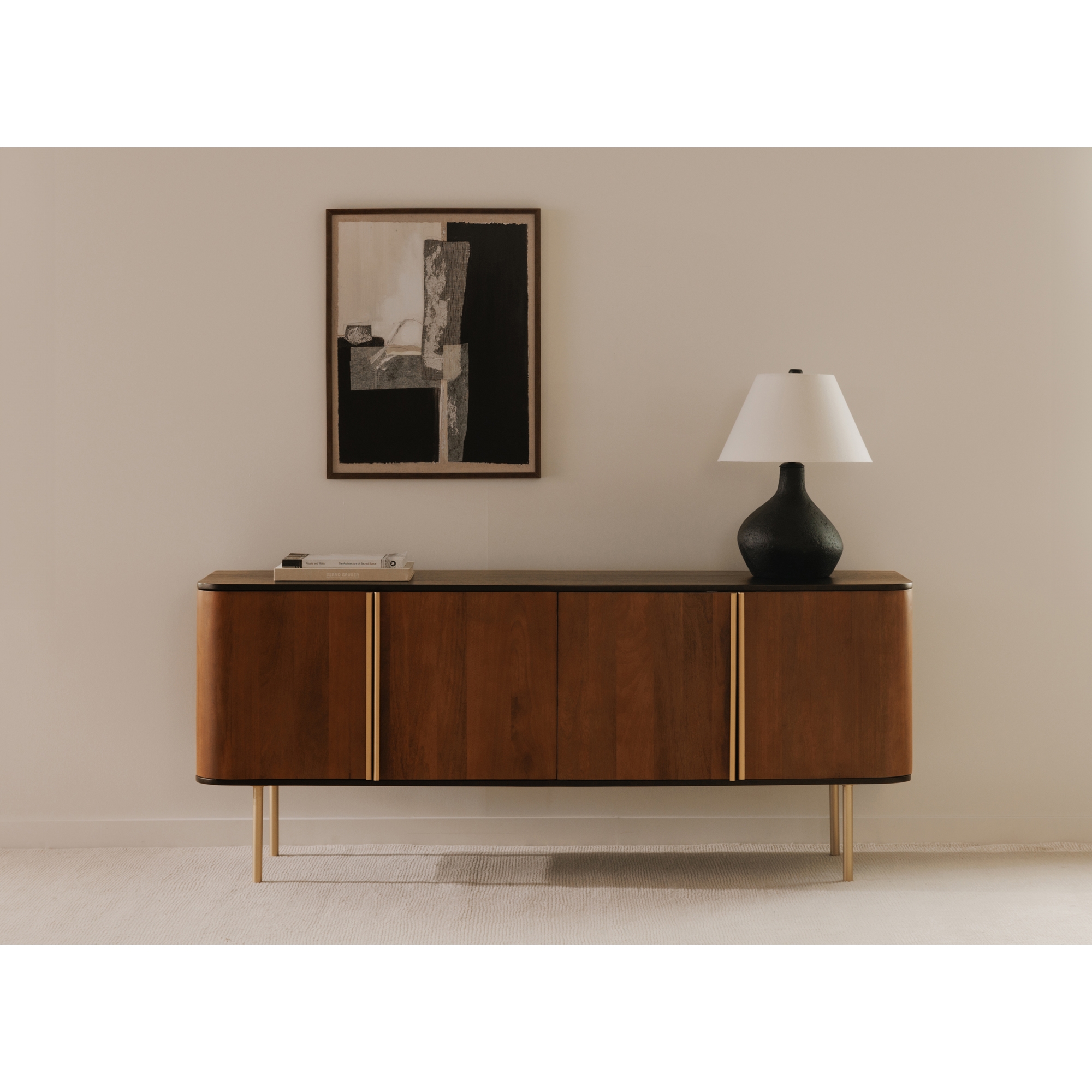 Dionne 4 Door Sideboard Brass - Image 8