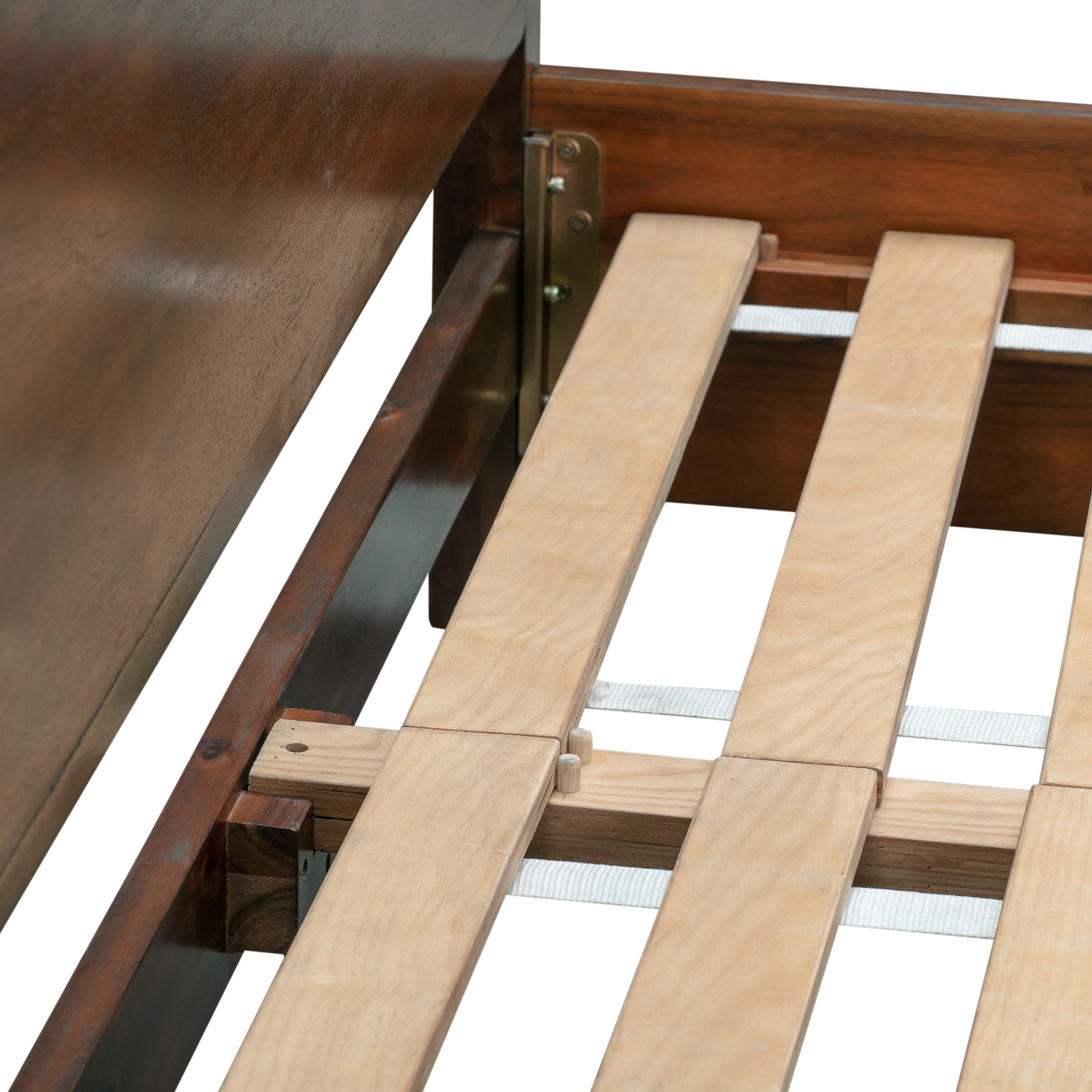 Zoey Vintage Umber Wooden King Bed - Image 7