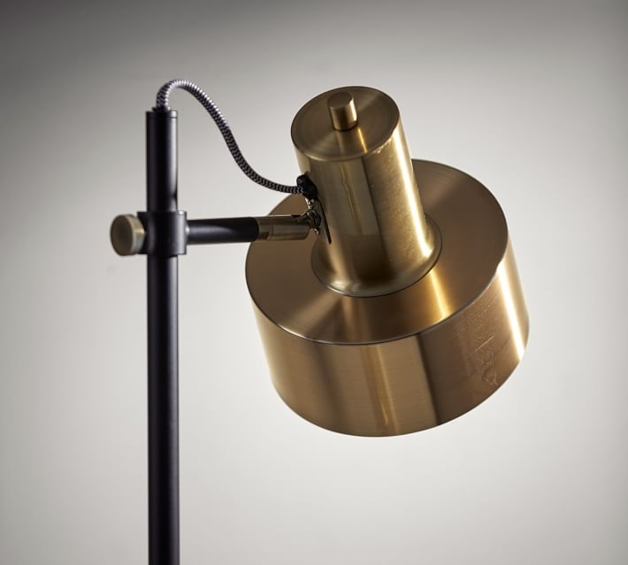 Stanton Floor Lamp, Brass - Image 4