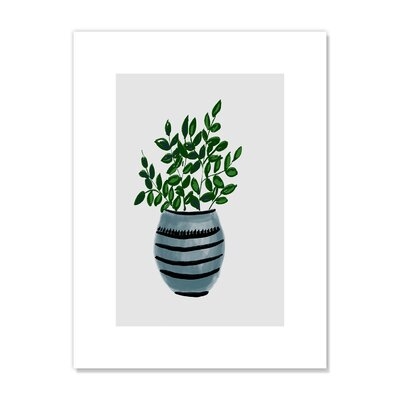 'Home Foliage IV Potted House Plant' - Unframed Painting Print on Paper - Image 0