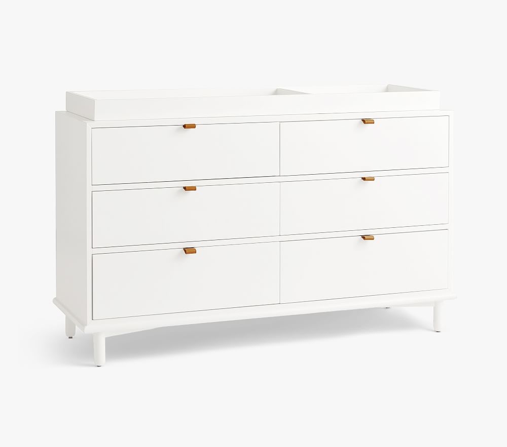 Nash Extra Wide Dresser & Topper Set, Simply White, In-Home - Image 0