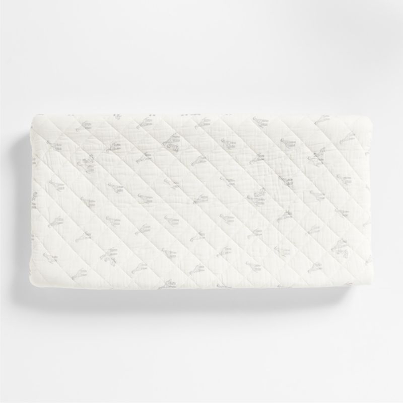 Supersoft Giraffe Organic Cotton Baby Changing Pad Cover - Image 1