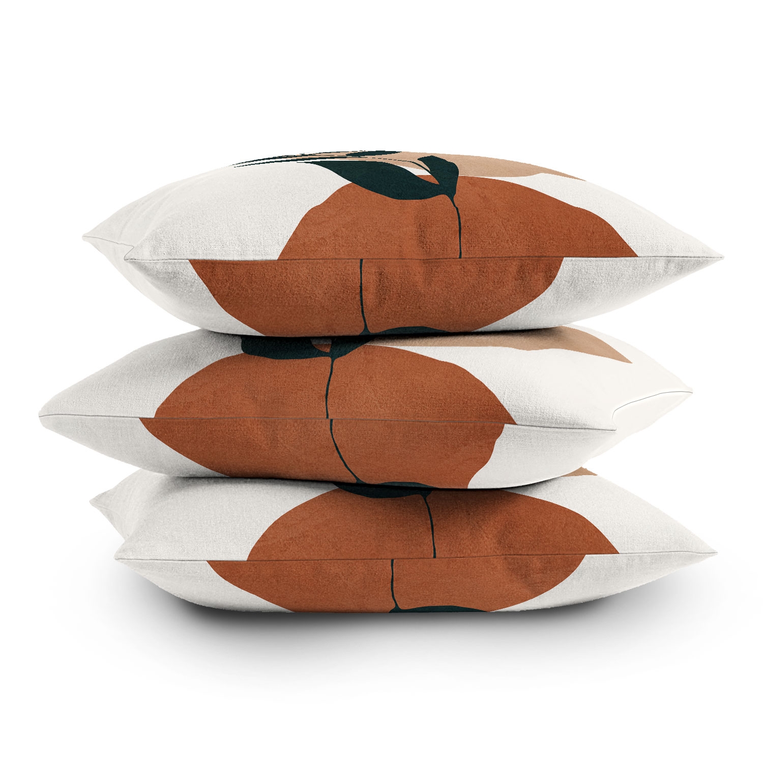 Soft Shapes Iv by City Art - Indoor Throw Pillow 20" x 20" - Image 3