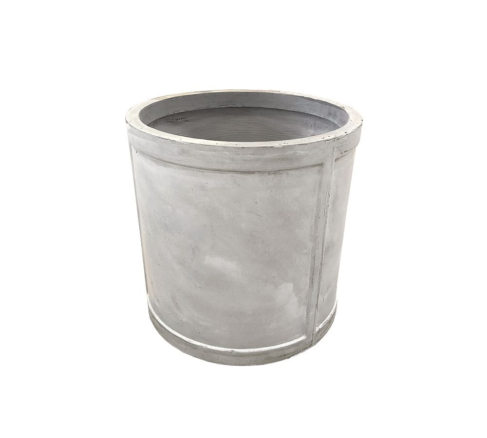Leonard Lightweight Concrete Cylinder Planter, Small - Image 0