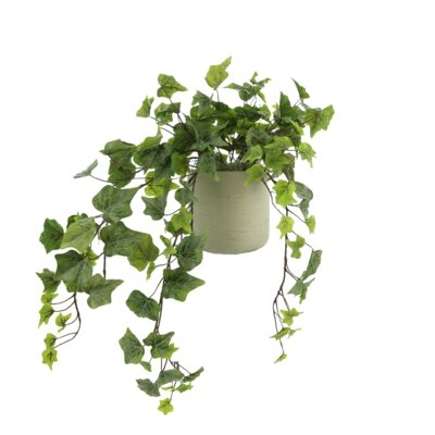 11'' Faux Ivy Plant in Fiberstone Pot - Image 0