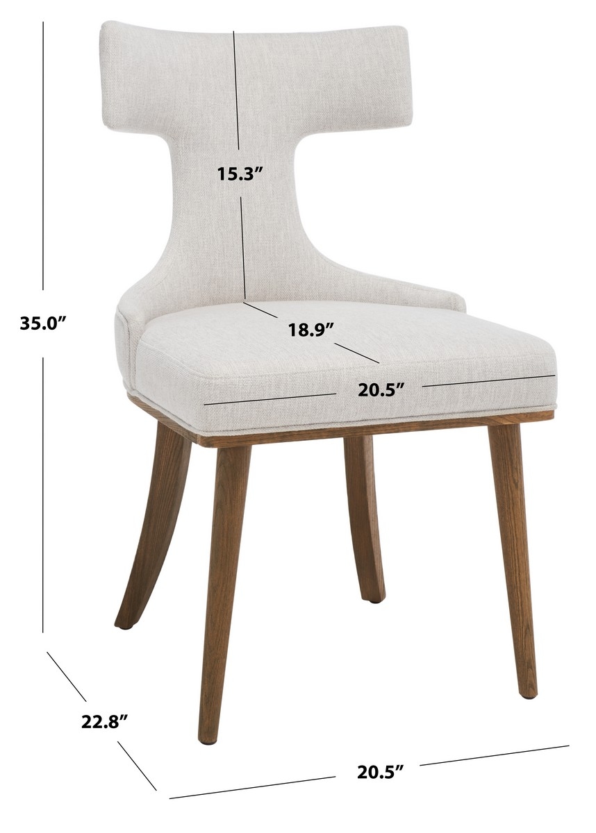 Krisalyn Linen Dining Chair - Taupe - Image 9