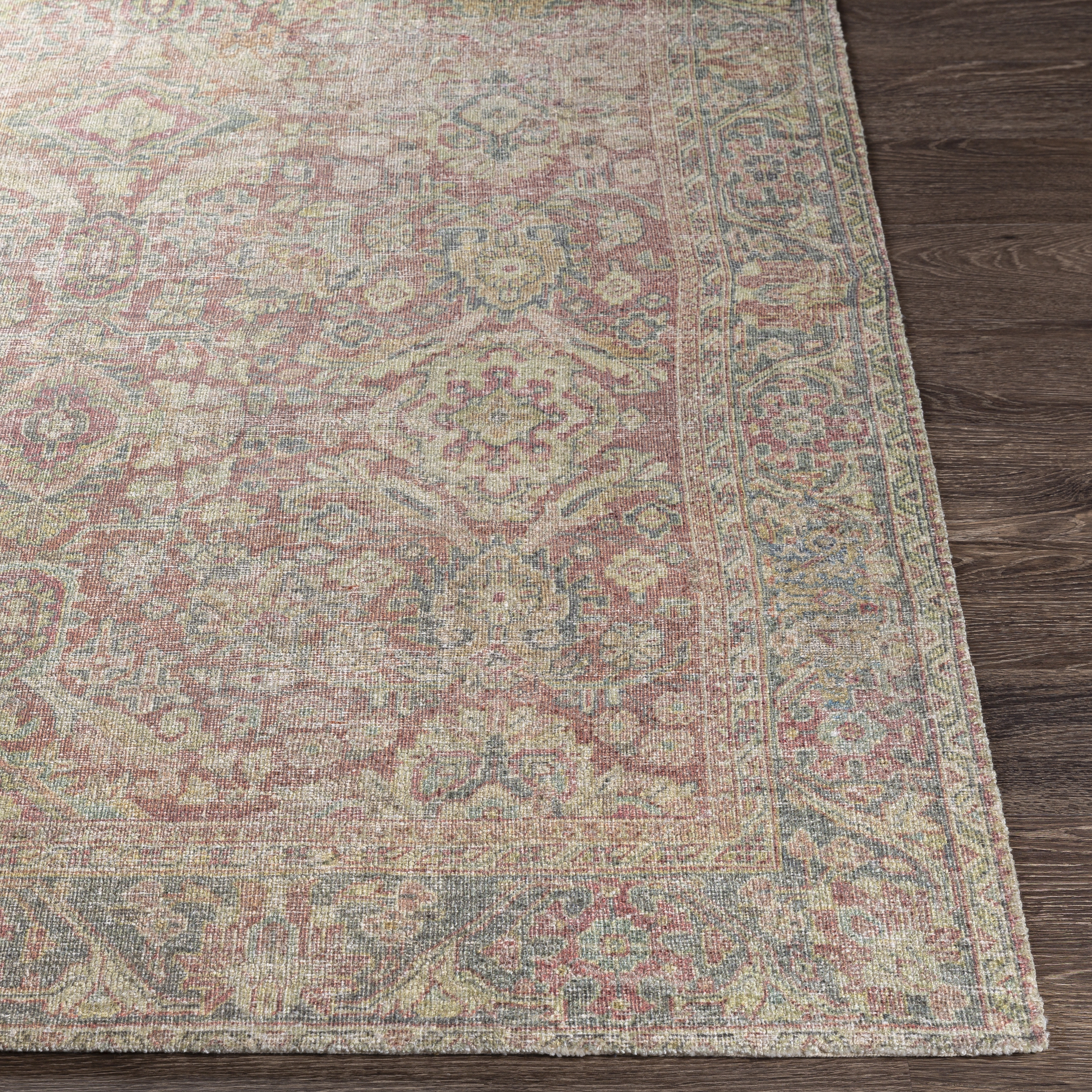 Unique Green Indoor 2' x 3' Handmade Rug - Image 2