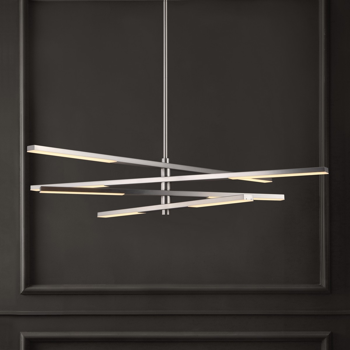 Safavieh Couture Oswalt Metal Chandelier - Nickle - Image 1