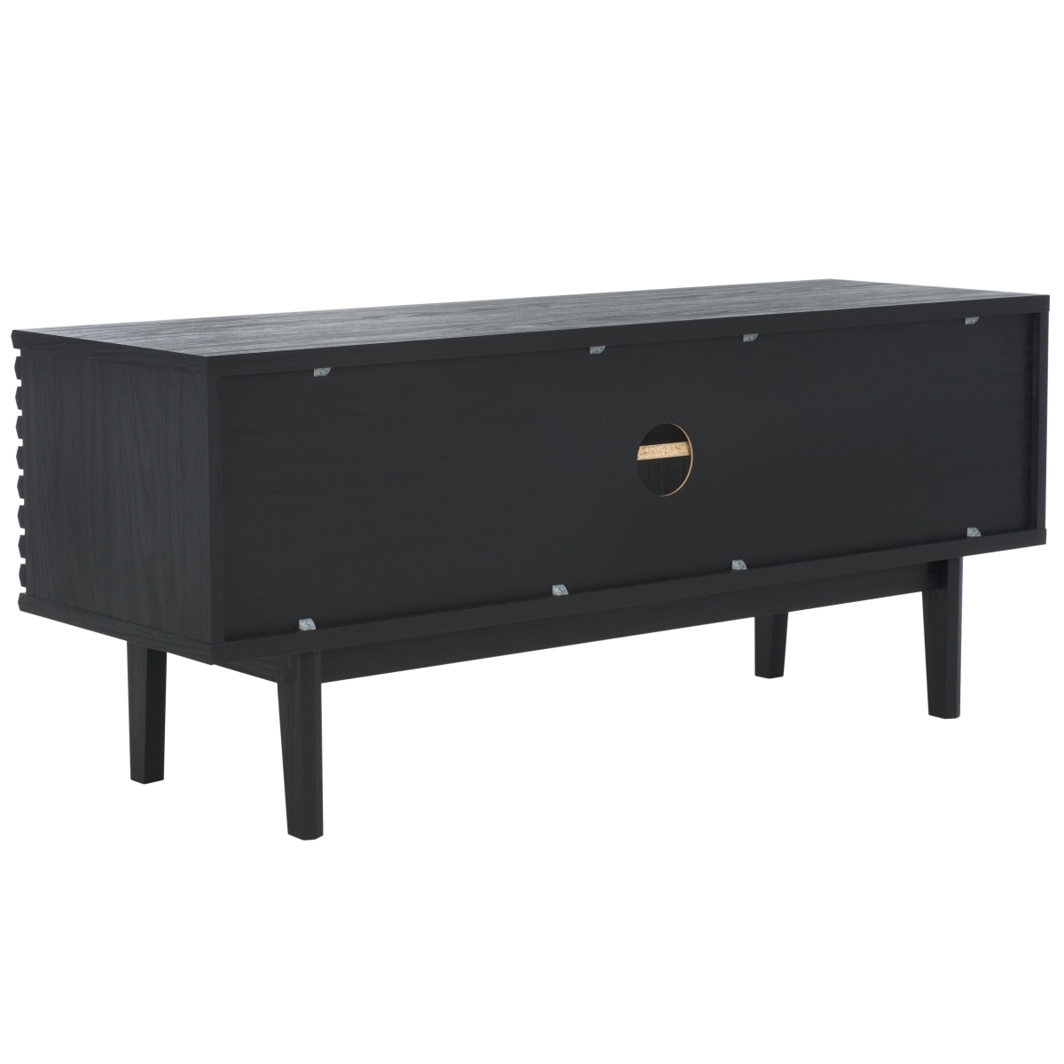 Aricia Small 2 Door Media Stand - Black - Safavieh - Image 8