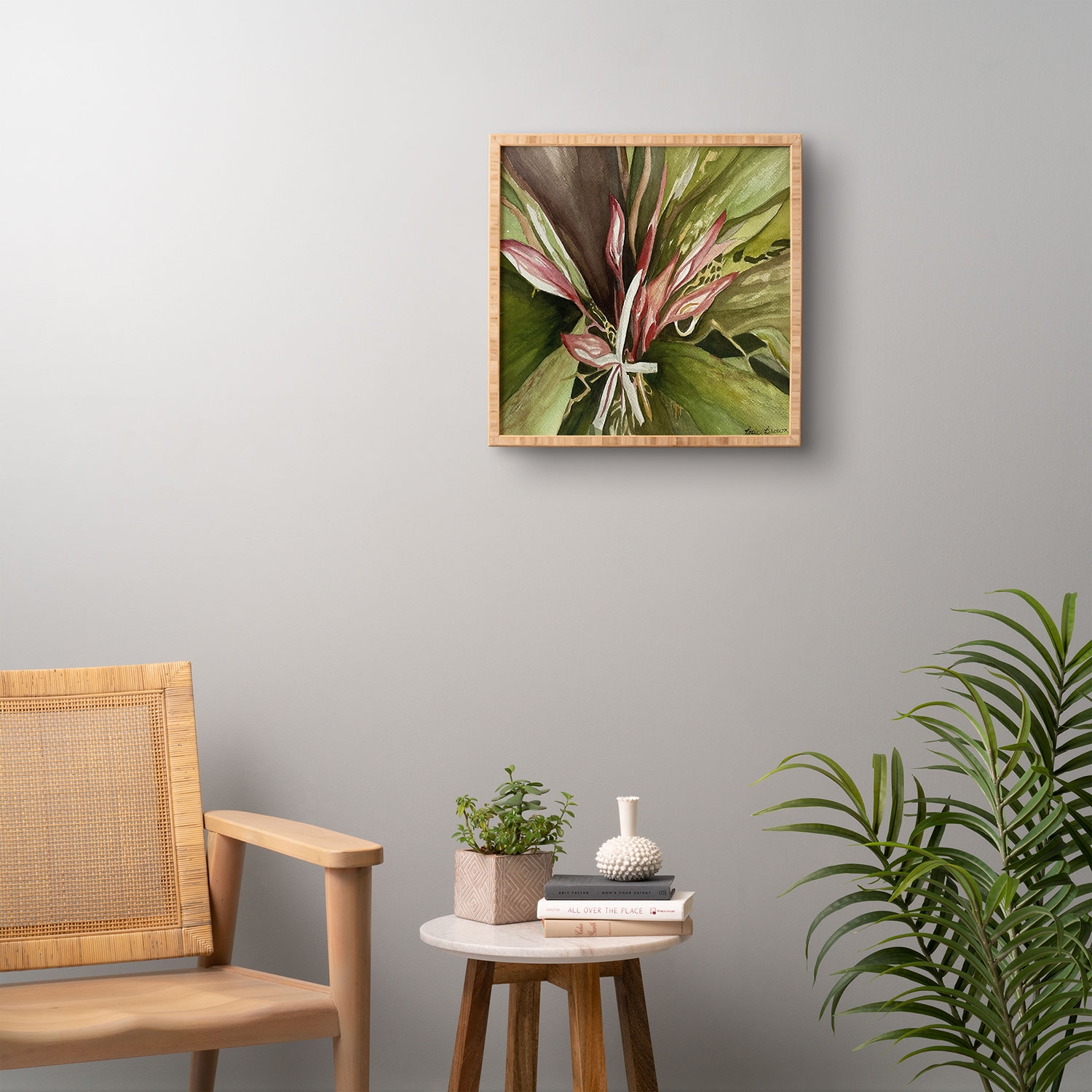 Lovely Lillies by Rosie Brown - Framed Wall Art Basic Black 12" x 12" - Image 3