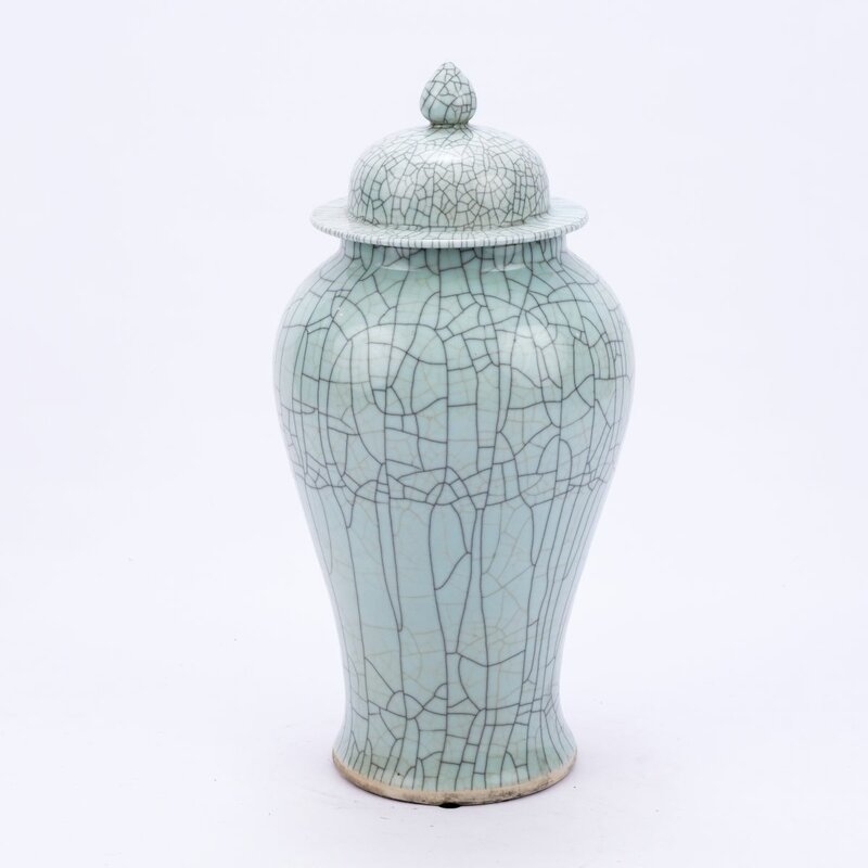 Legend of Asia Green Indoor / Outdoor Porcelain Jar - Image 0