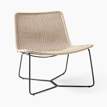 Outdoor Slope Collection Natural Lounge Chair - Image 3
