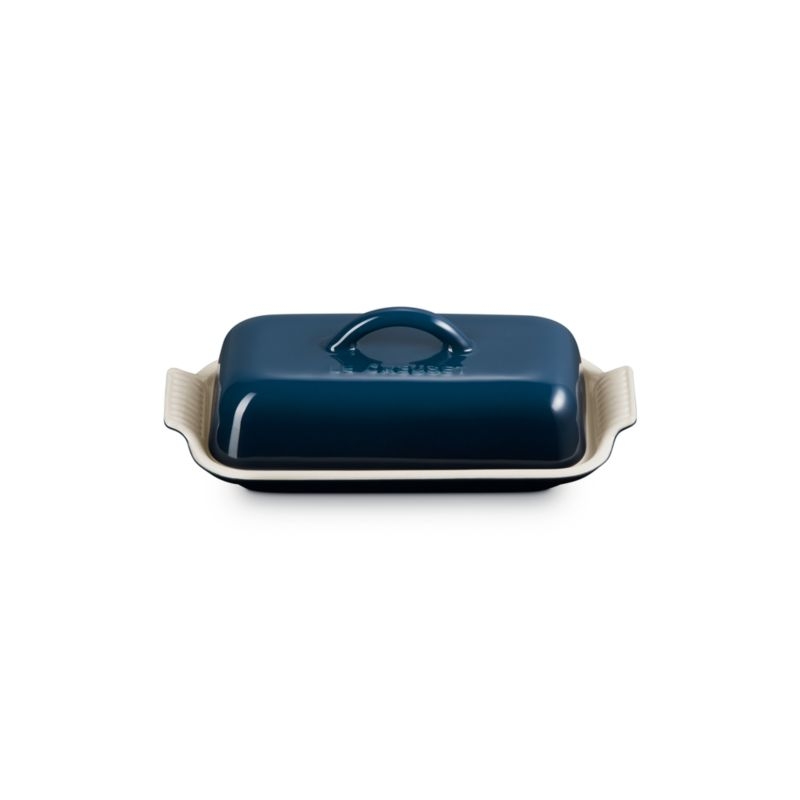 Le Creuset ® Heritage Nuit Ceramic Butter Dish - Image 4