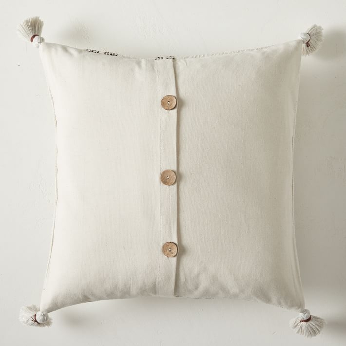 Graphic Glyph Pillow Cover, 18"x18", Natural - Image 4