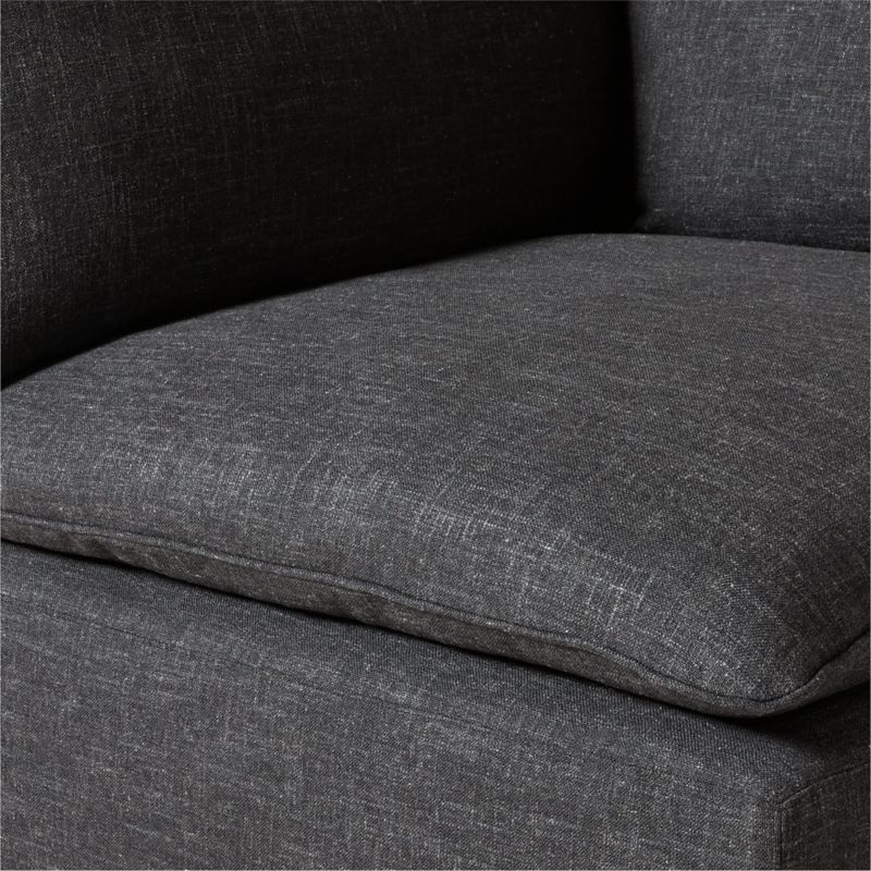 Lumis Dark Grey Performance Fabric Deep Depth Corner Chair - Image 3