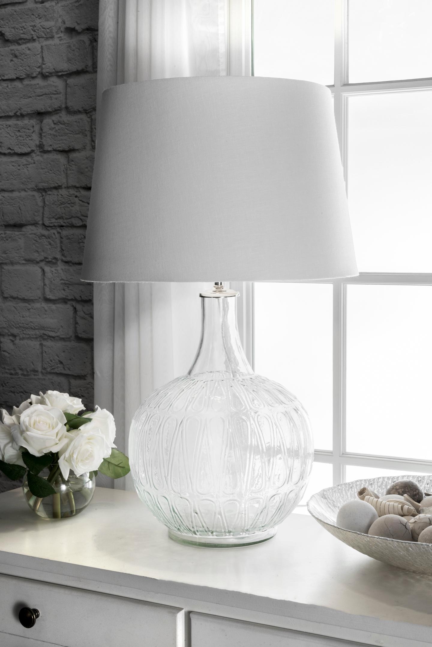 Margate 26" Glass Table Lamp - Image 0