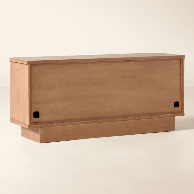 Davison 60" Fluted Oak Media Console - Image 2