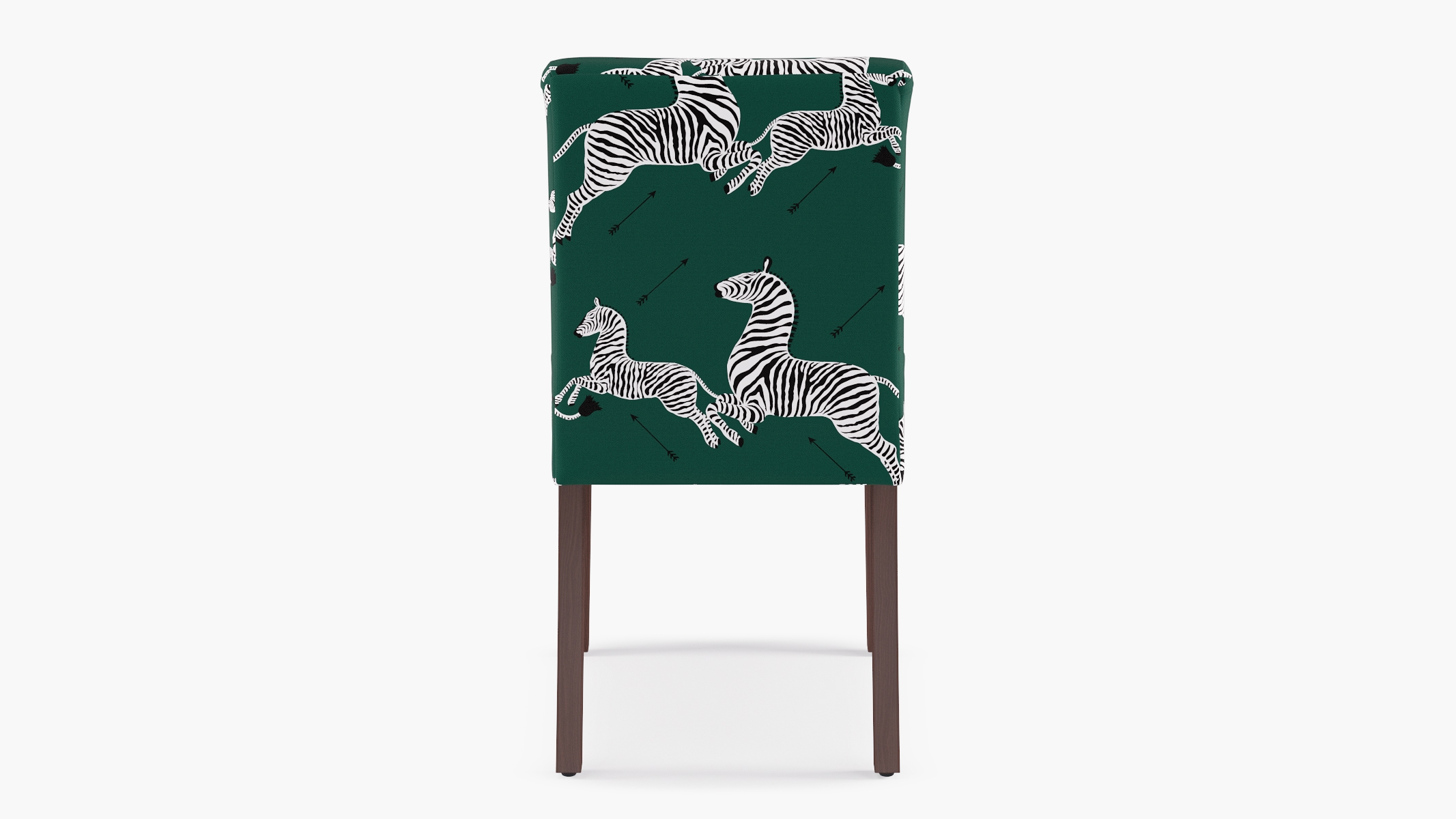Classic Dining Chair, Emerald Zebra, Espresso - Image 3