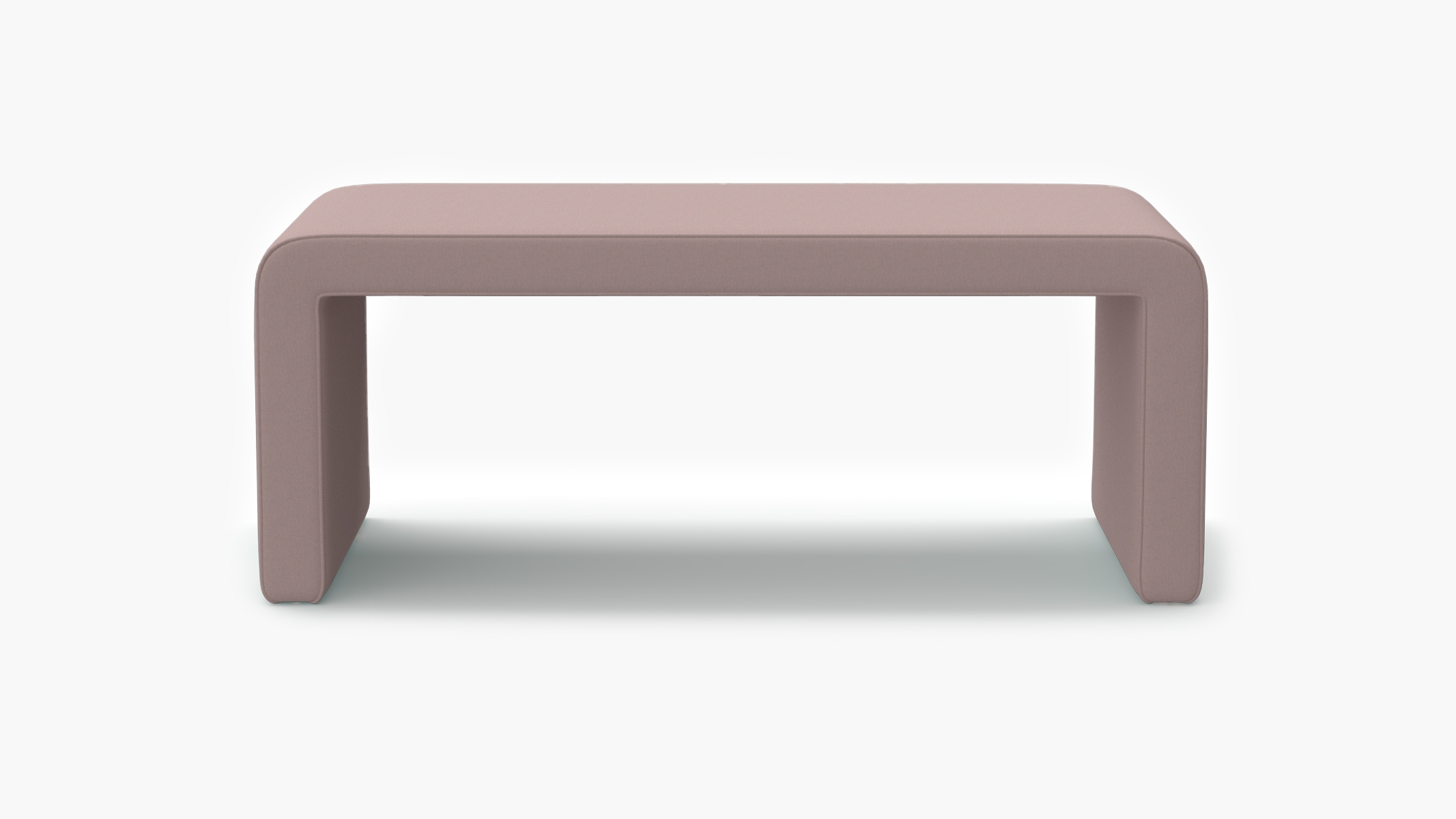 Waterfall Bench, Blush Everyday Linen - Image 0