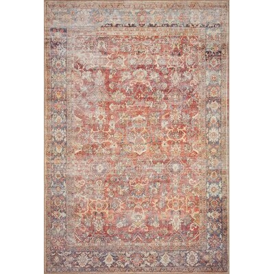 Rectangle Annelore Oriental Spice/Blue Indoor Rug - Image 0