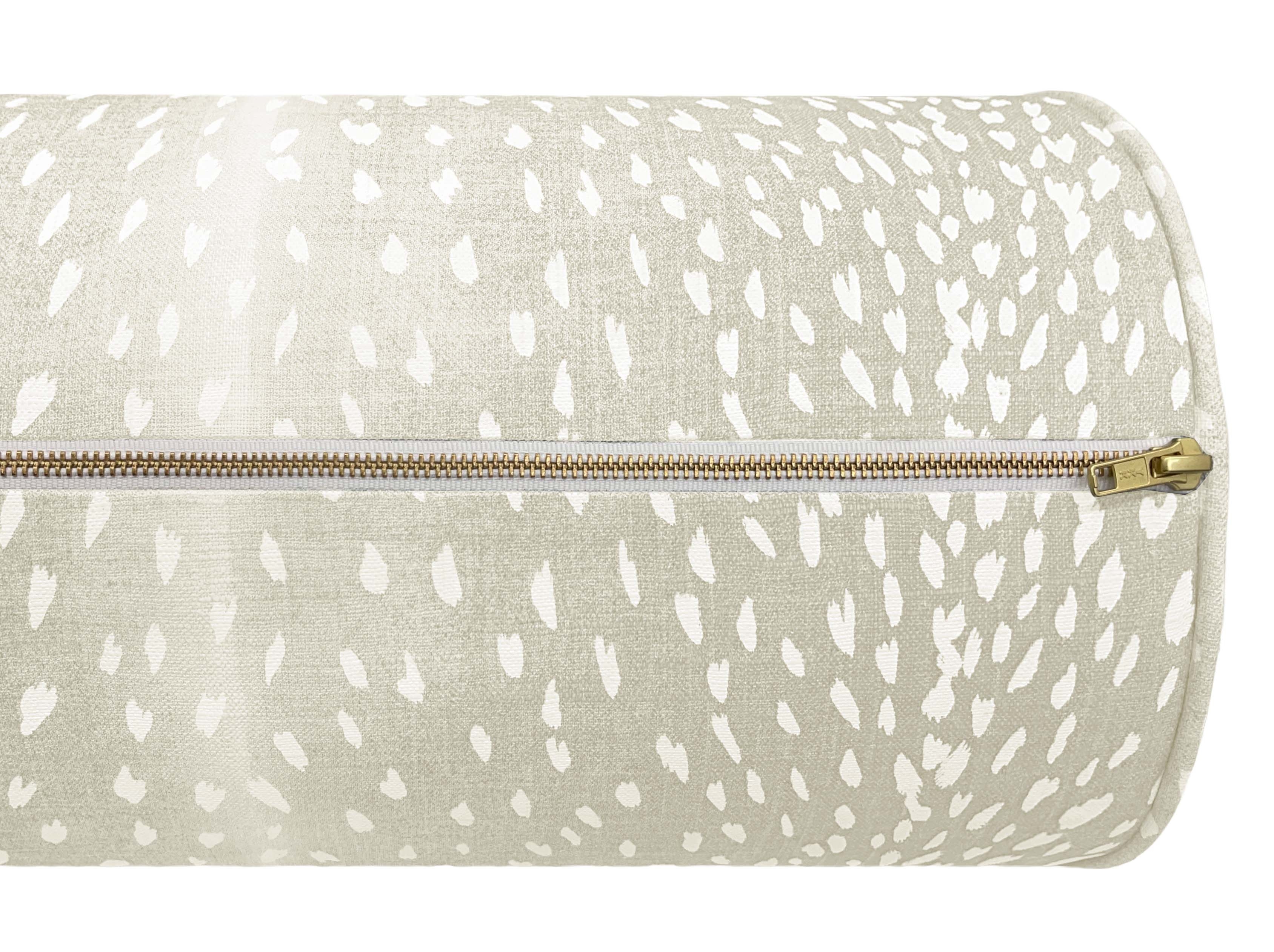 THE BOLSTER :: ANTELOPE LINEN PRINT // CASHMERE - TWIN XL // 9" X 30" - Image 3