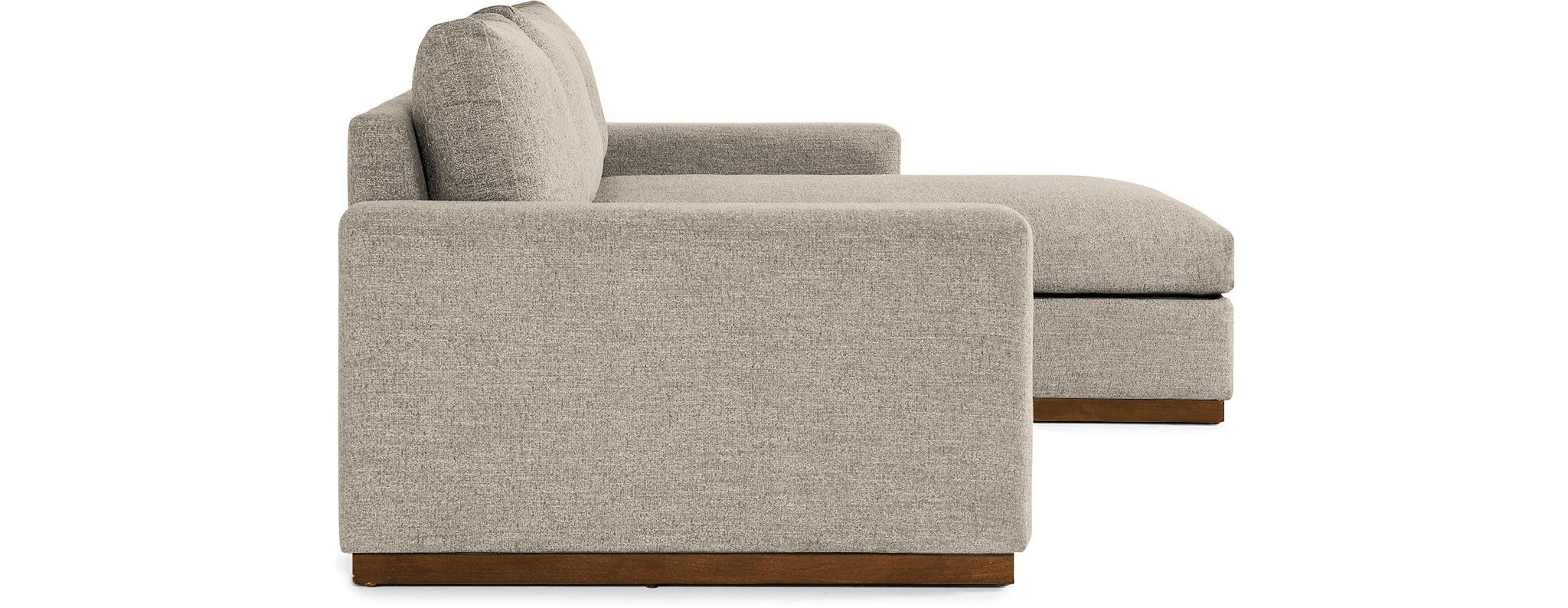 Beige/White Holt Mid Century Modern Sectional with Storage - Cody Sandstone - Mocha - Right - Image 2