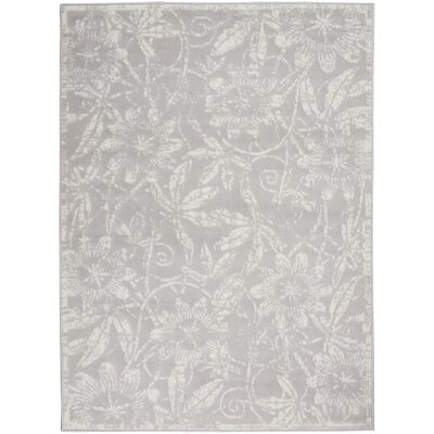 Halifax Floral Gray Area Rug - Image 0