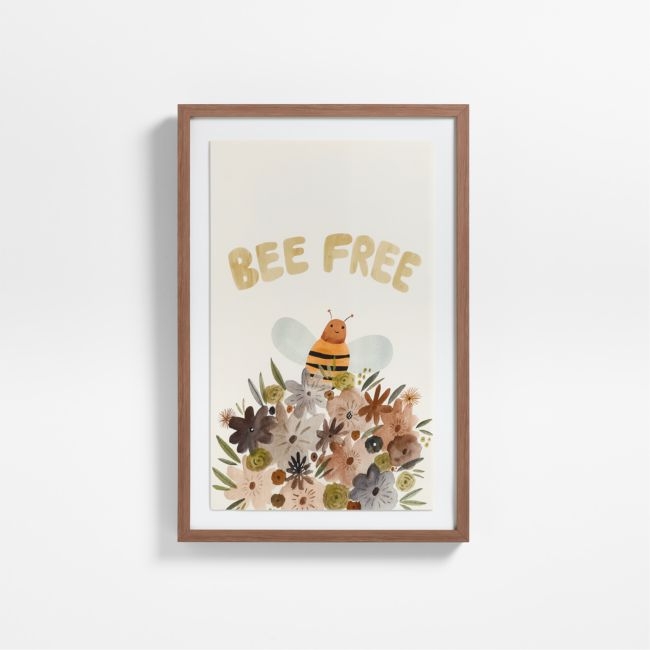 Bee Free Large Framed Wall Art Print - Image 0
