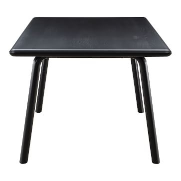 Simple 88" Rectangle Dining Table, Black Ash - Image 2