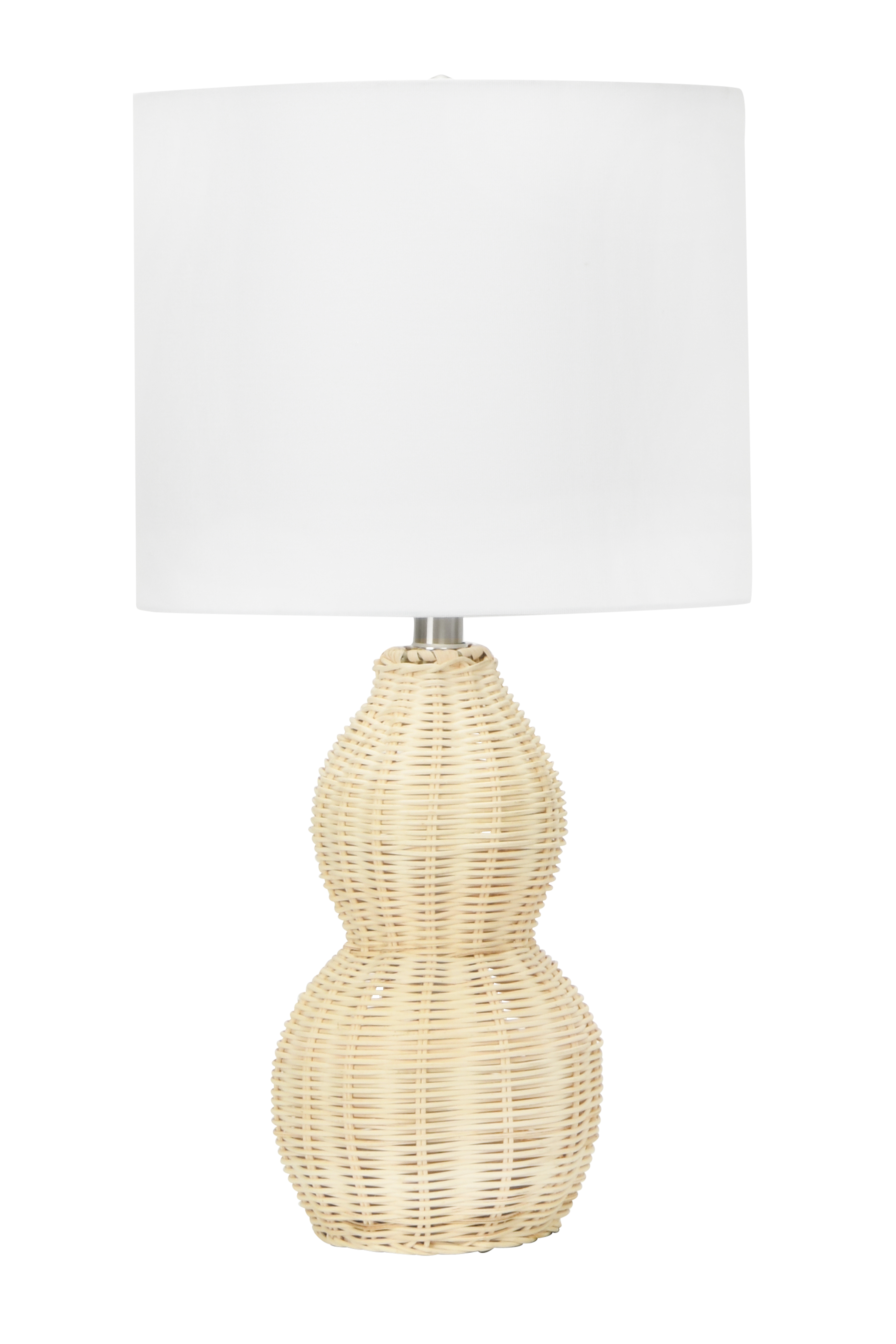Gourd Shaped Rattan Table Lamp - Image 0