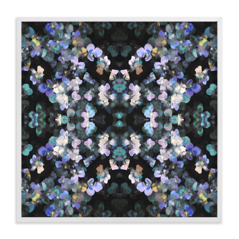 Pansy Painting - Mirrored Limited Edition Fine Art Print 1 - Image 0