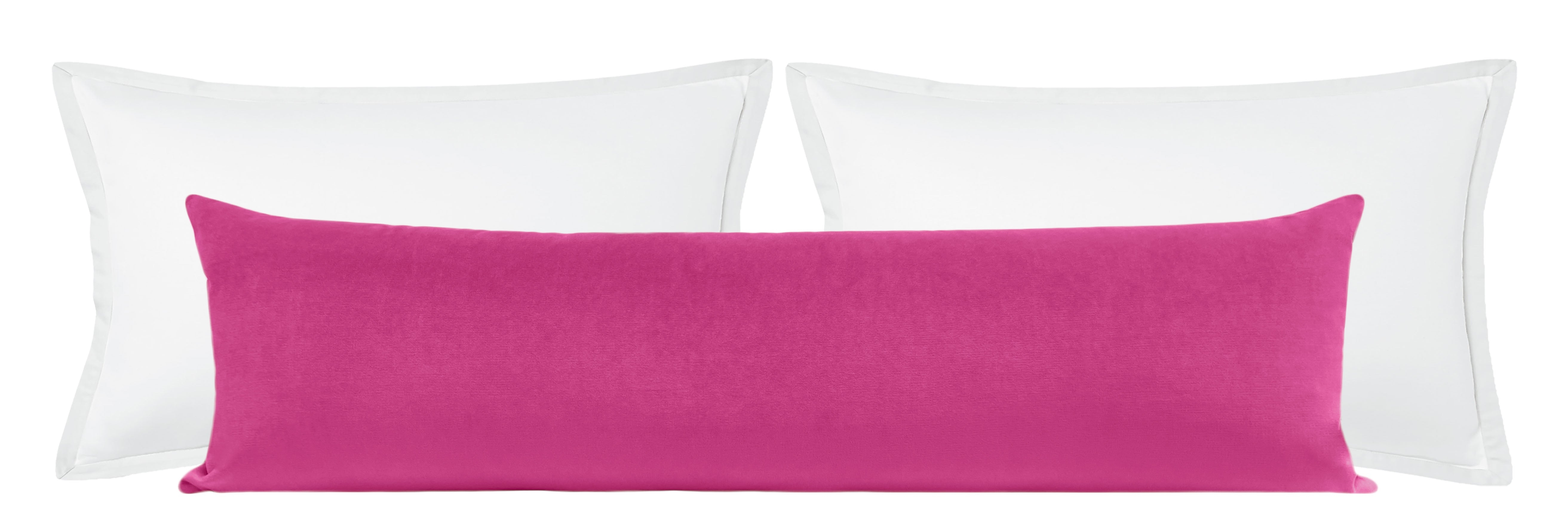 THE XL LUMBAR :: SOCIETY VELVET // CERISE - 14" X 48" - Image 2