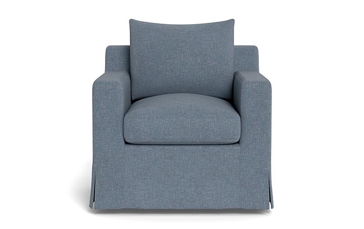 Sloan Slipcovered Swivel Chair - Image 0