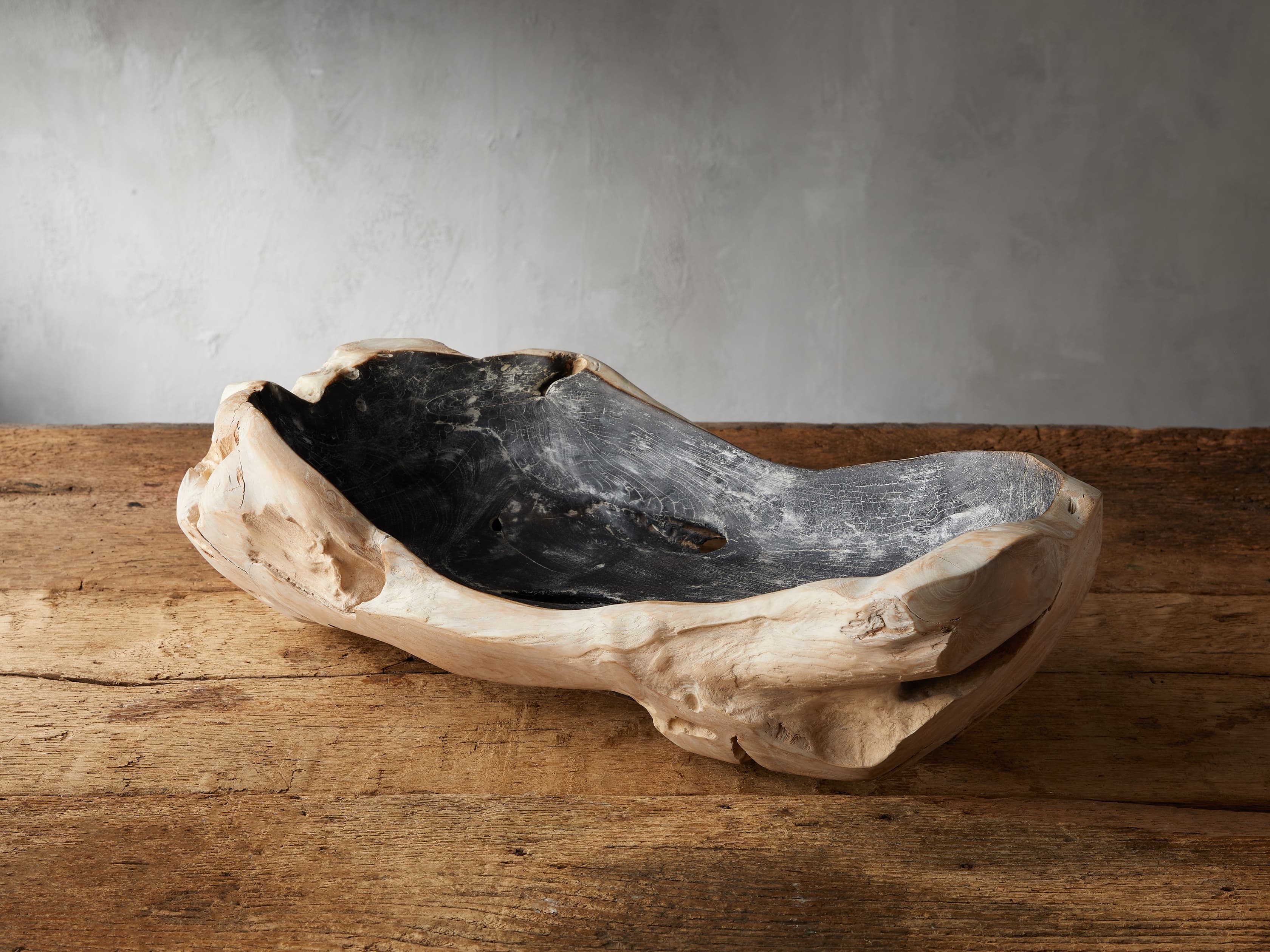 Vanora Bowl in Natural Wood Medium Black - Image 0