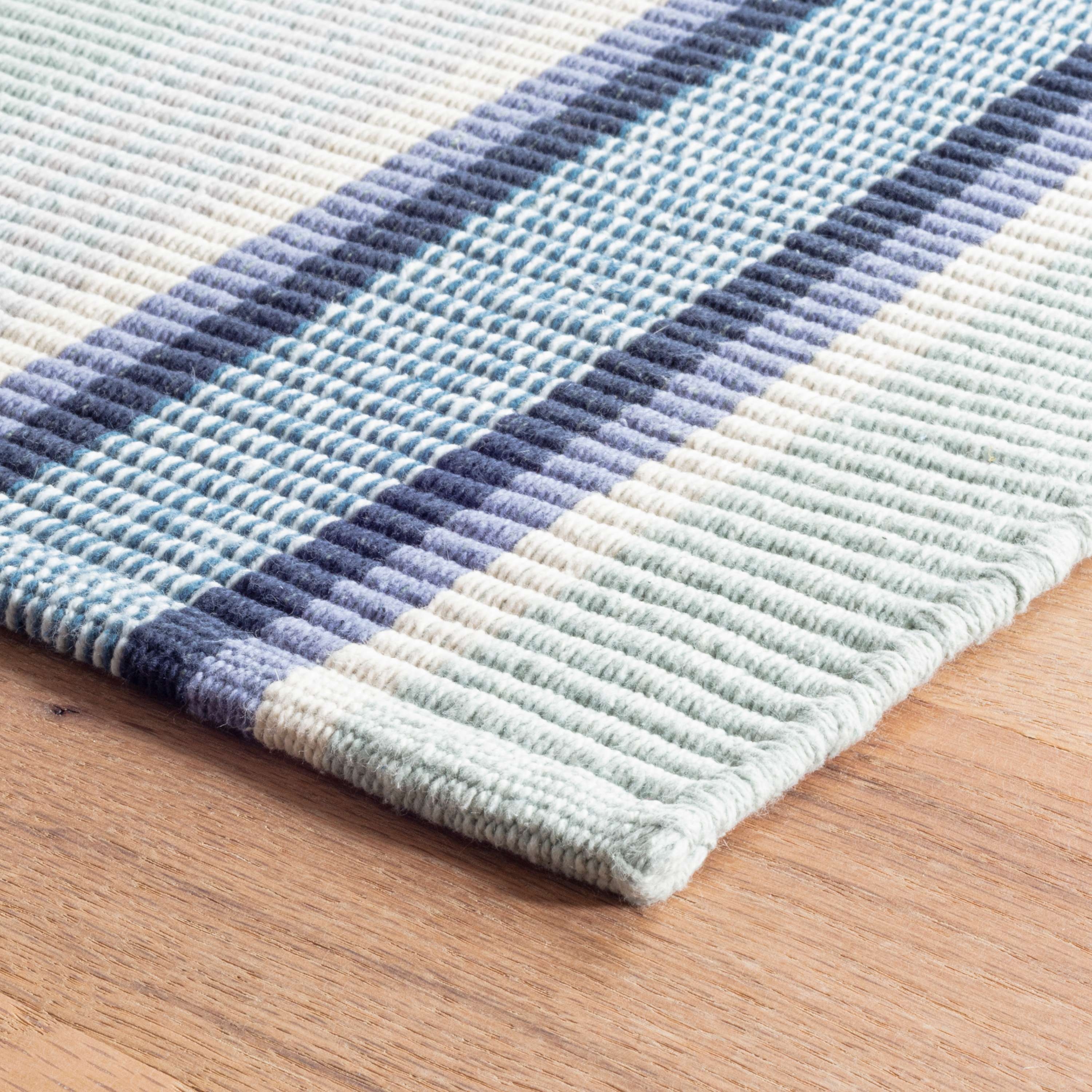 Barbados Stripe Handwoven Cotton Rug - Image 3