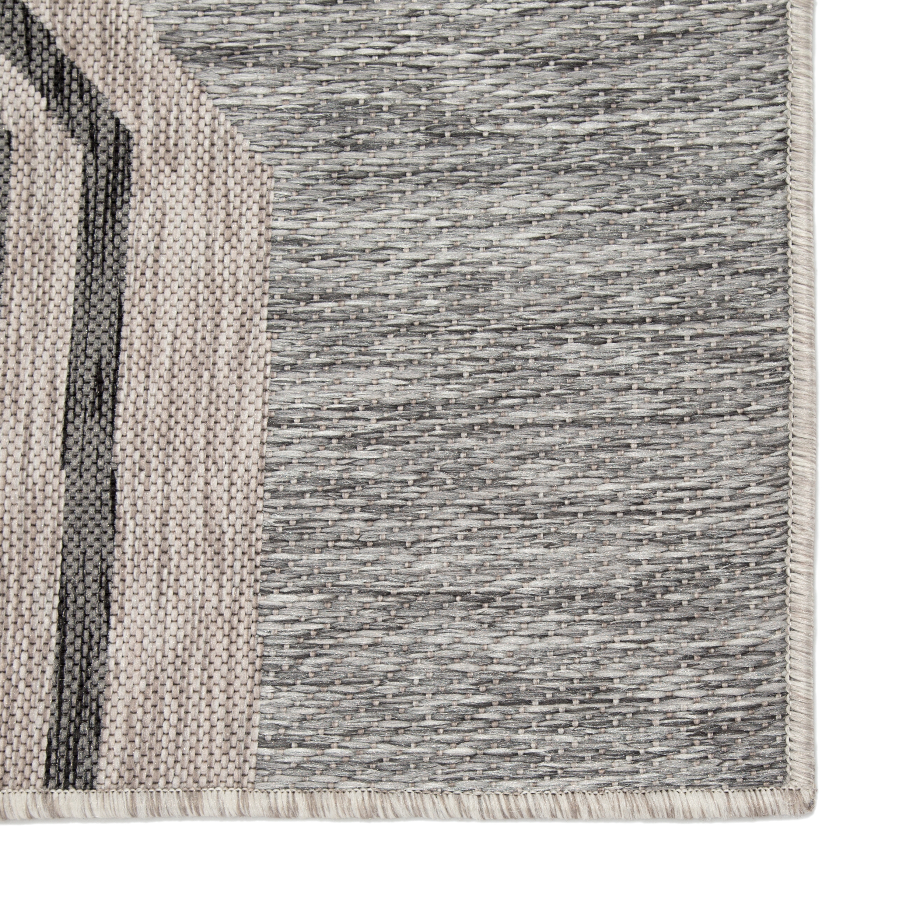 Nikki Chu by Minya Indoor/ Outdoor Geometric Gray Area Rug (7'11"X10') - Image 3