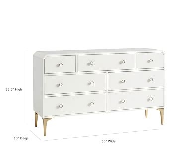 Avalon Extra Wide Dresser, Simply White, In-Home Delivery - Image 4